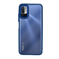 Калъф Премиум прозрачен-алуминиев борд на камерата – Xiаomi Redmi Note 10 5G  – Син