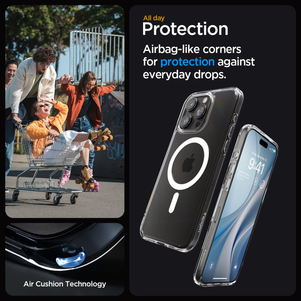 Калъф Spigen Ultra Hybrid - iPhone 15 Pro - Бял