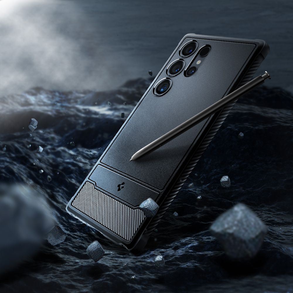 Калъф Spigen Rugged Armor - Galaxy S24 Ultra - Черен