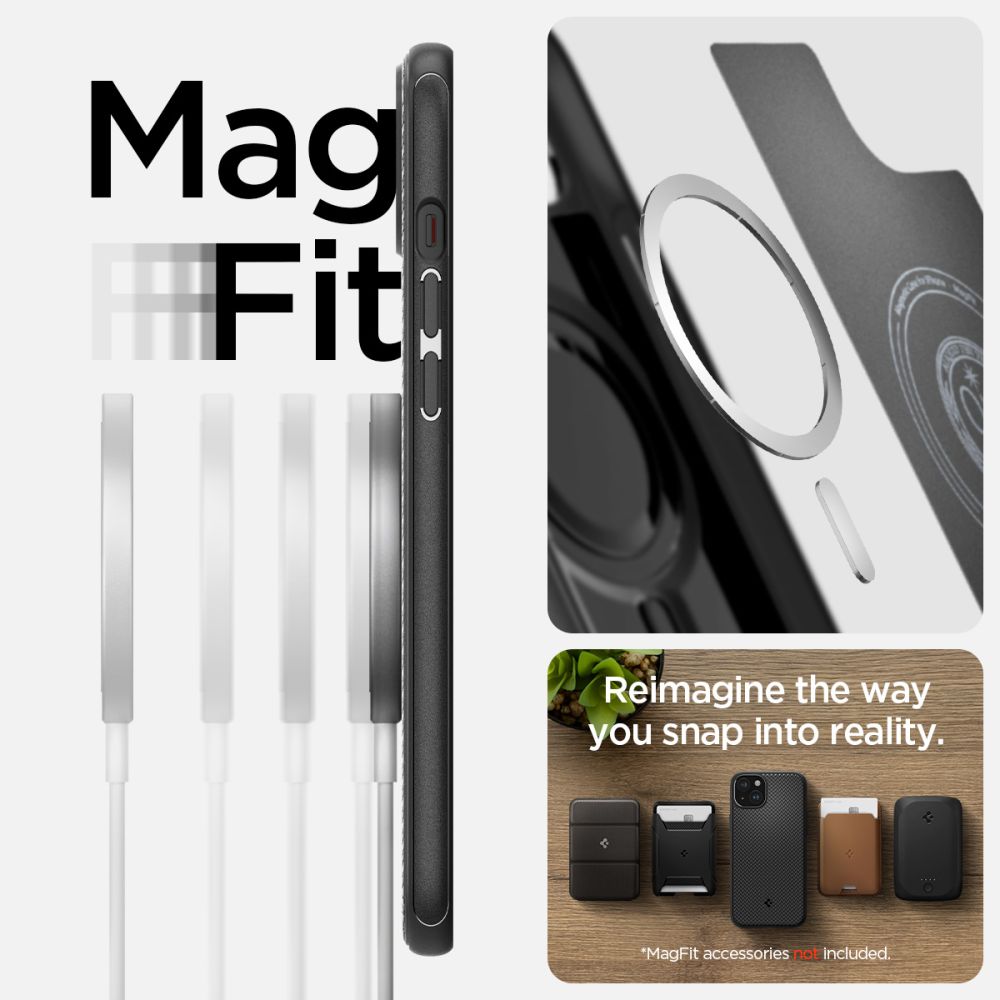 Калъф Spigen MagSafe - iPhone 15 - Черен