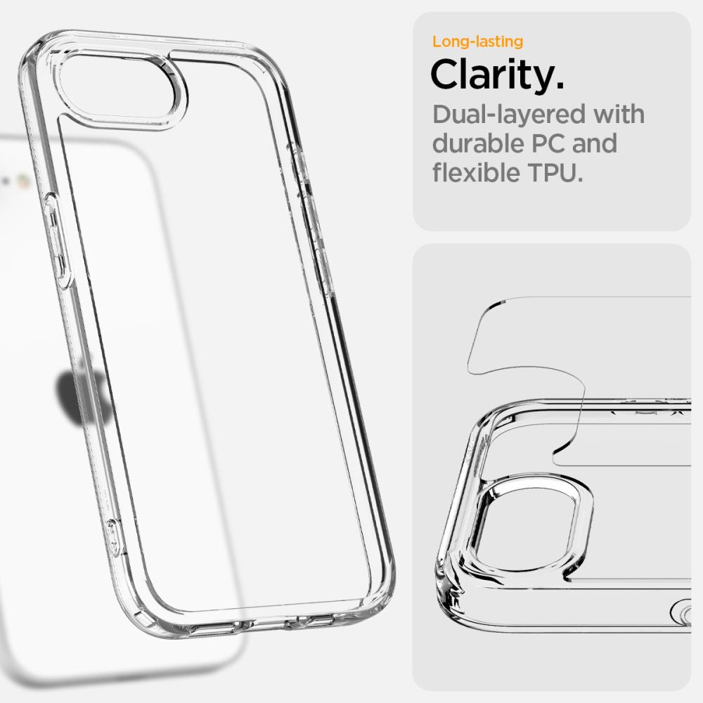Калъф Spigen Ultra Hybrid - iPhone 16 - Прозрачен