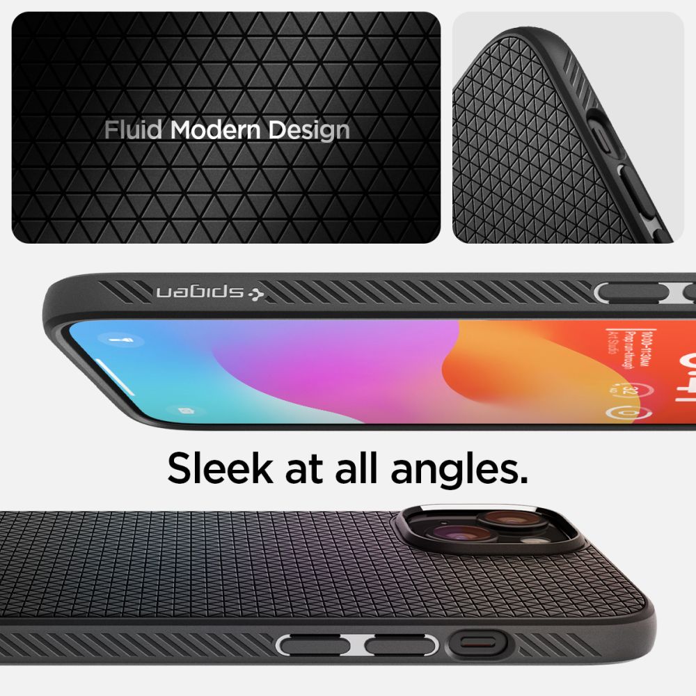 Калъф Spigen Liquid Air - iPhone 15 - Черен