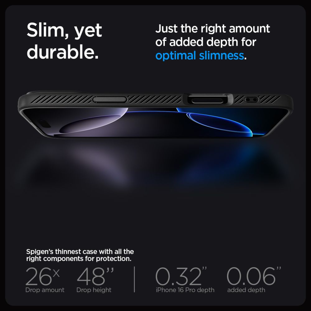 Калъф Spigen Liquid Air - iPhone 16 Pro Max - Черен
