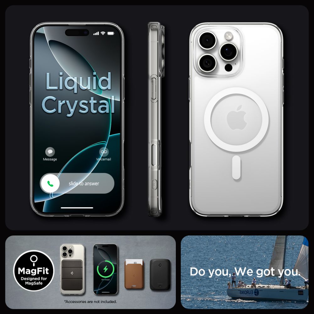 Калъф Spigen Liquid Crystal - iPhone 16 Pro - Прозрачен