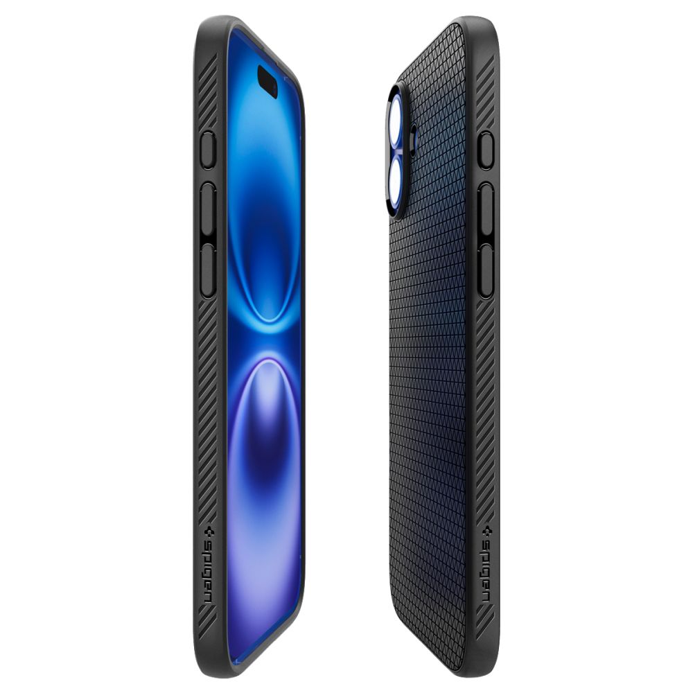Калъф Spigen Liquid Air - iPhone 16 - Черен