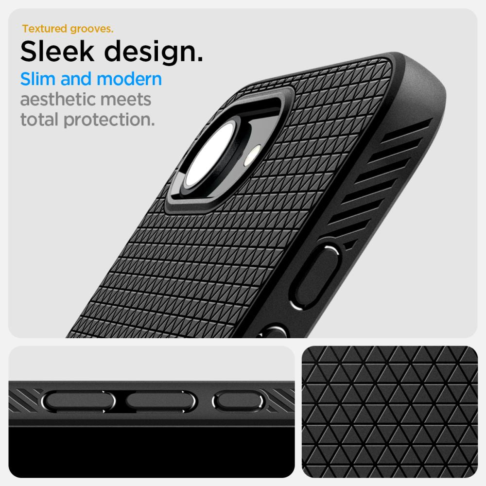 Калъф Spigen Liquid Air - iPhone 16 - Черен