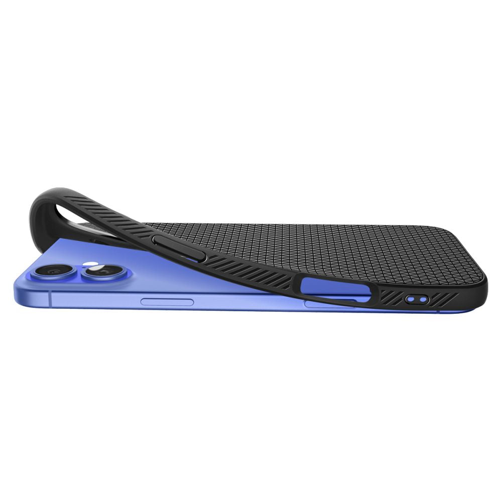 Калъф Spigen Liquid Air - iPhone 16 - Черен