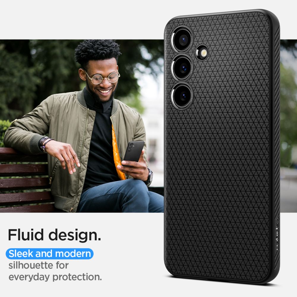 Калъф Spigen Liquid Air - Galaxy S24 - Черен