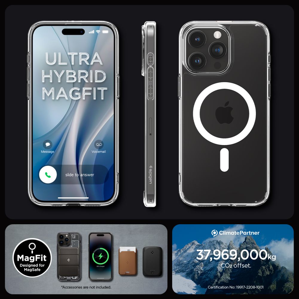 Калъф Spigen Ultra Hybrid - iPhone 15 Pro - Бял
