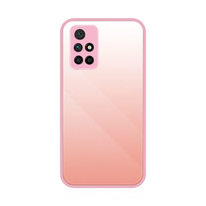 Калъф с гръб от калено стъкло–Xiaomi Redmi Note 11 4G–Розов