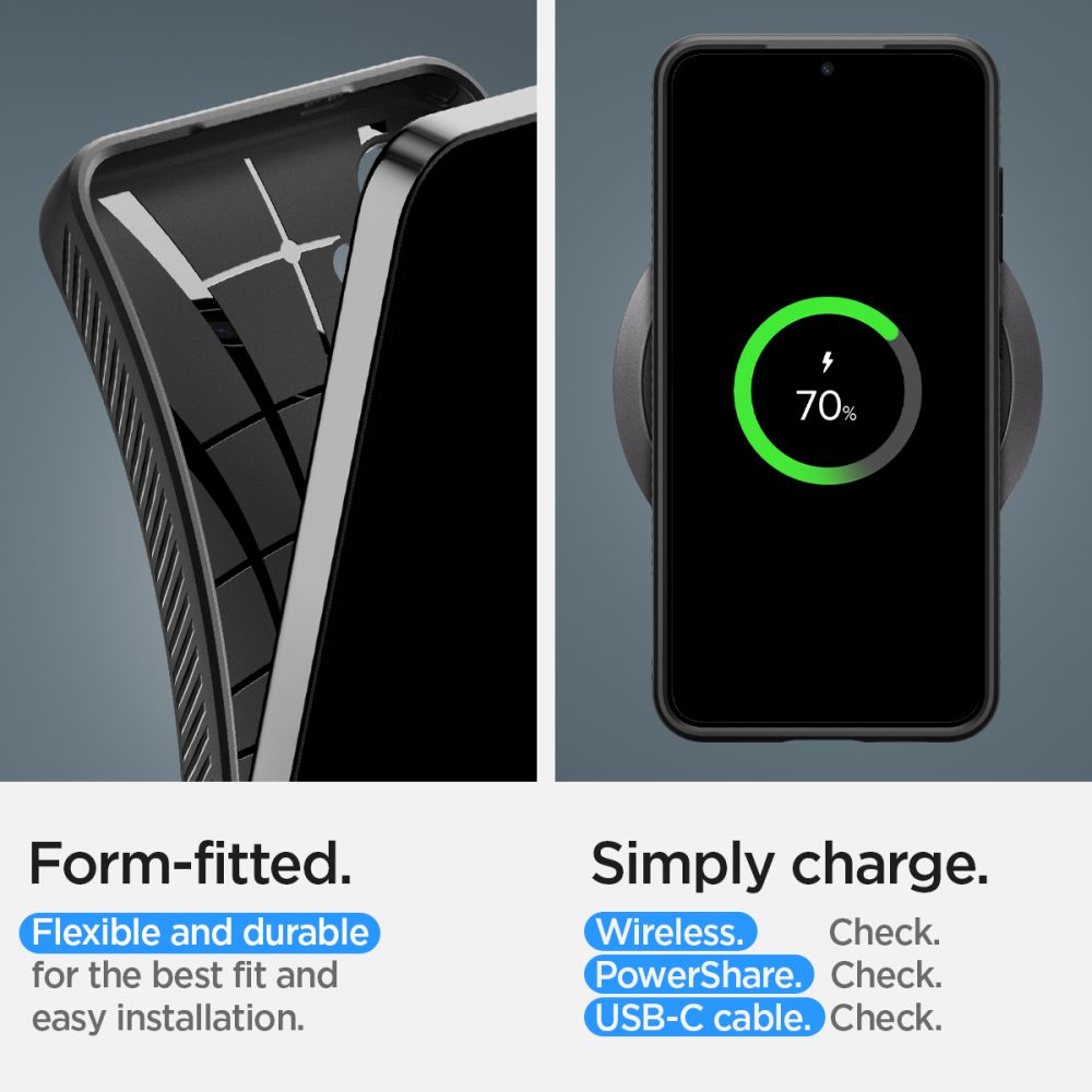 Калъф Spigen Liquid Air - Galaxy S24 - Черен