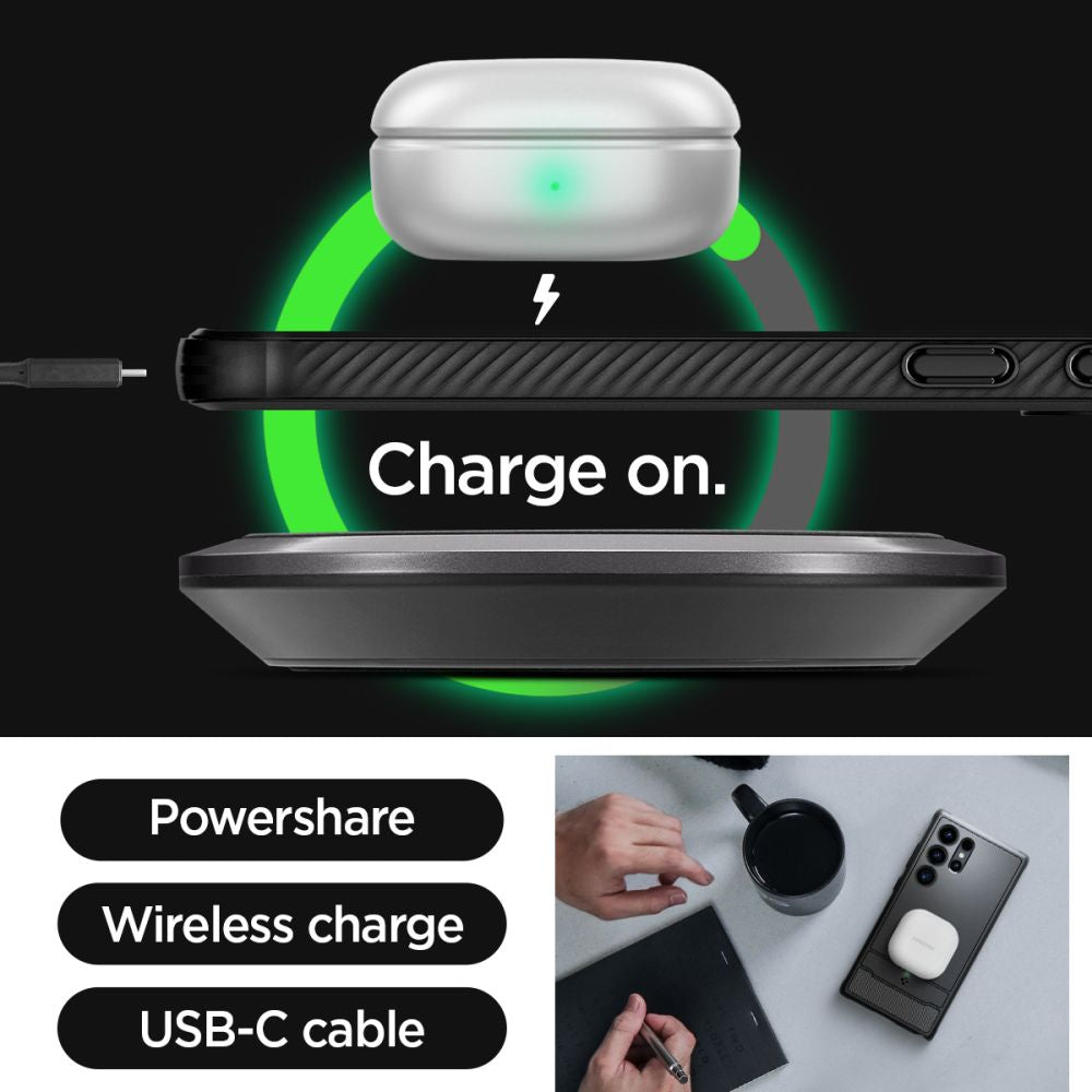 Калъф Spigen Rugged Armor - Galaxy S24 Ultra - Черен
