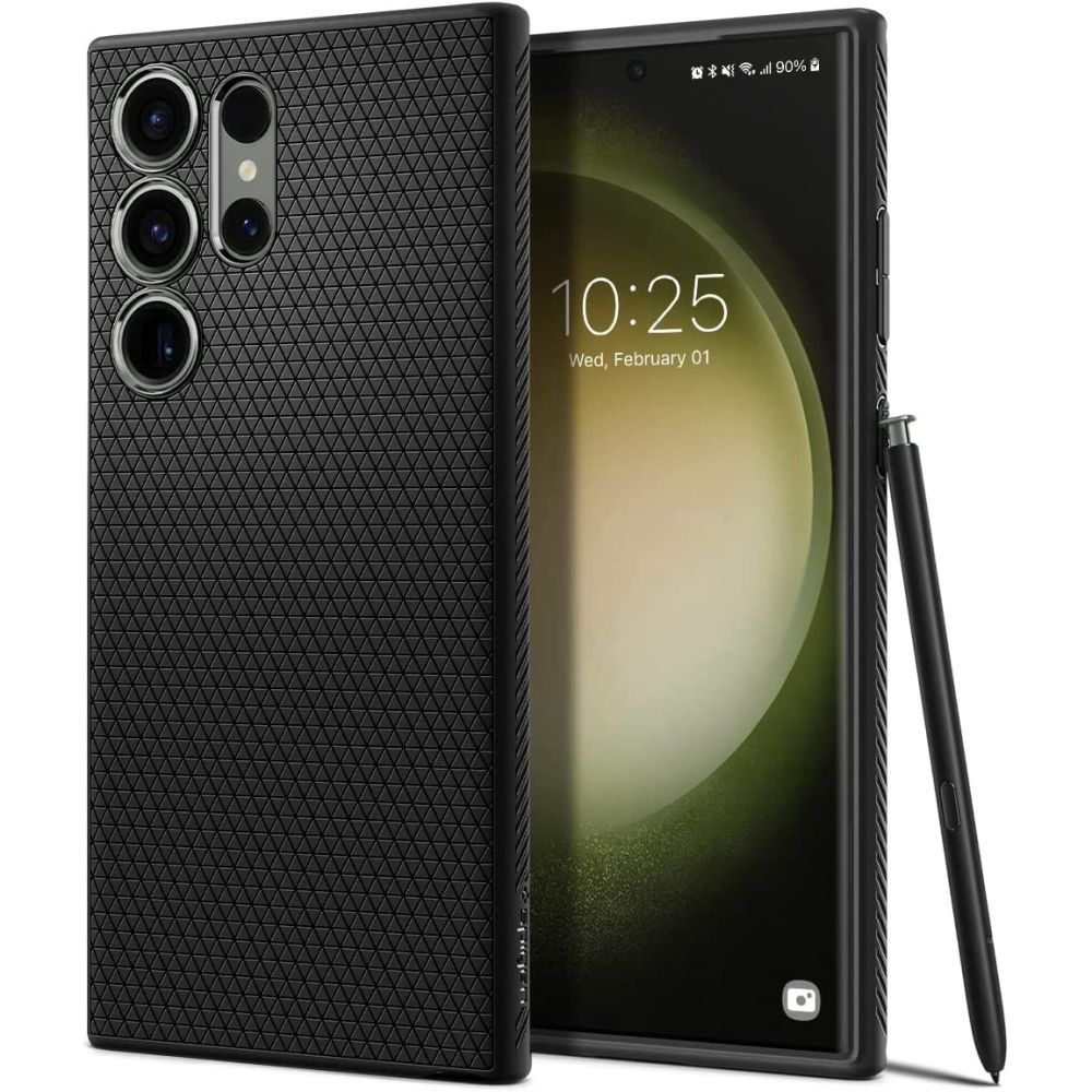 Калъф Spigen Liquid Air - Galaxy S23 Ultra - Черен