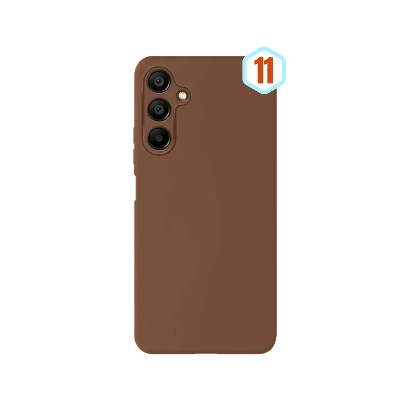 Силиконов калъф Skin Effect–Samsung A15–Кафяво (11)