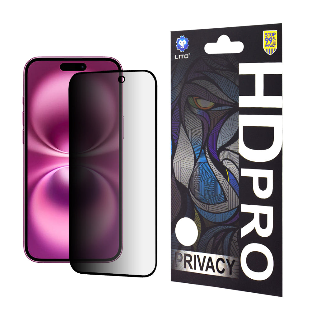 Стъклен протектор Lito Privacy - iPhone 16 Plus