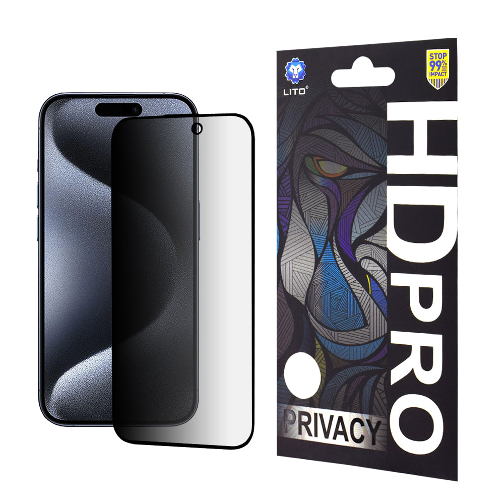 Стъклен протектор Lito Privacy - iPhone 15 Pro