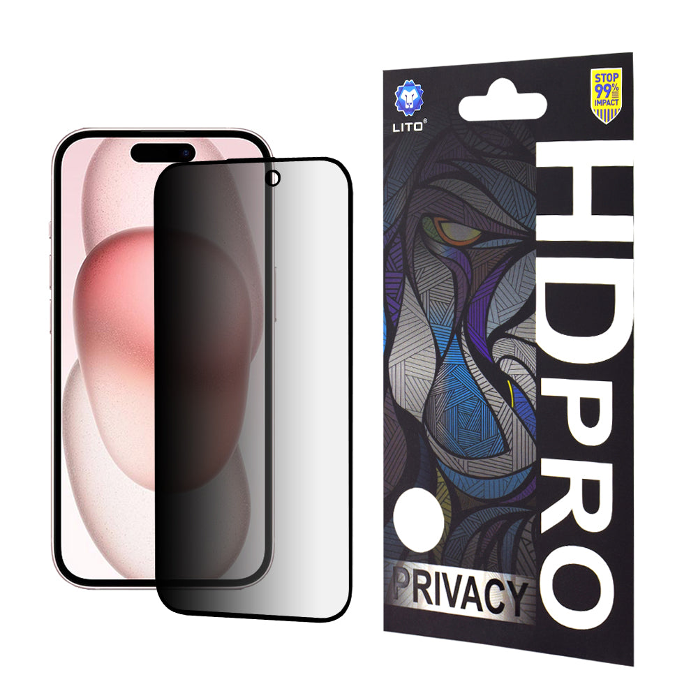 Стъклен протектор Lito Privacy - iPhone 15