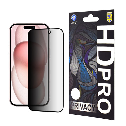 Стъклен протектор Lito Privacy - iPhone 15