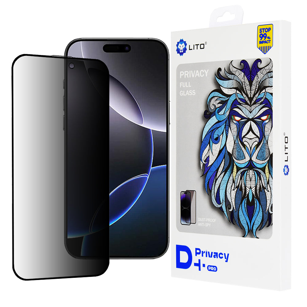 Стъклен протектор Lito Privacy - iPhone 16 Pro Max