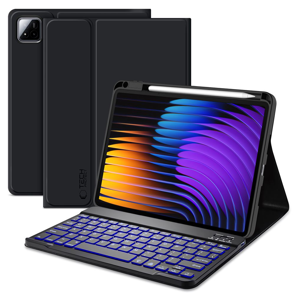Tech-Protect SC Pen + Keyboard - Xiaomi Pad 7 - Черен