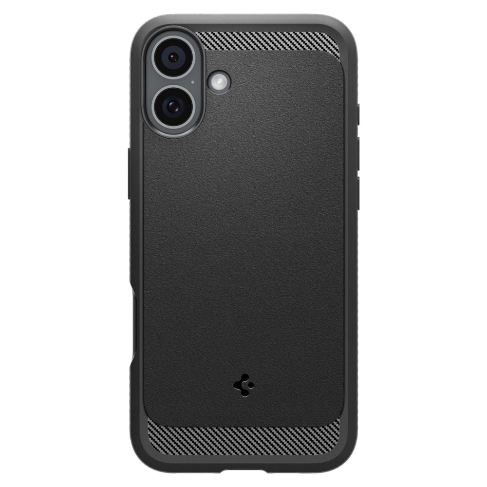 Калъф Spigen Rugged Armor - iPhone 16 - Черен