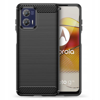 Techsuit - Carbon Silicone - Motorola Moto G73 - Black