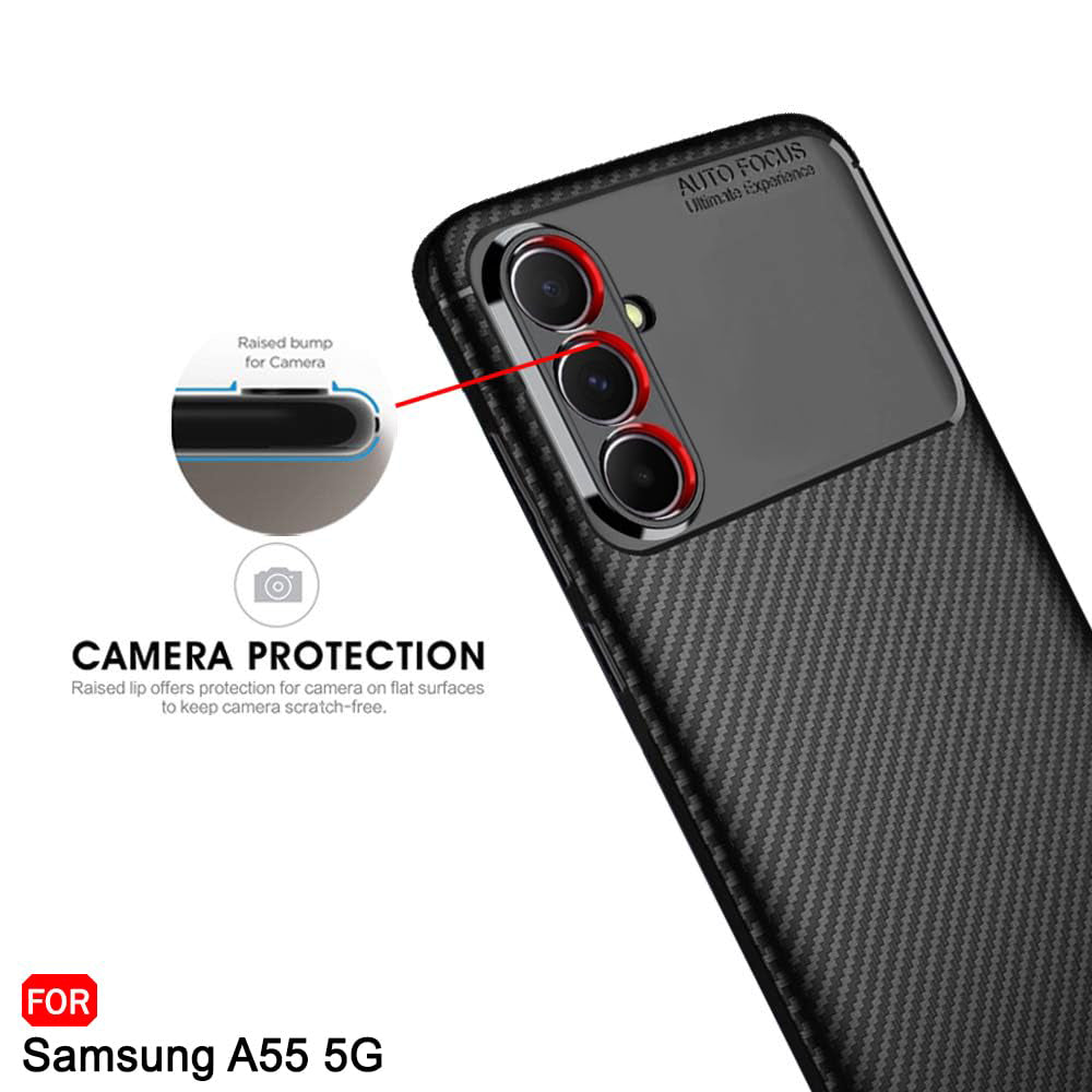 Techsuit - CarbonFiber - Samsung Galaxy A35 5G - Black