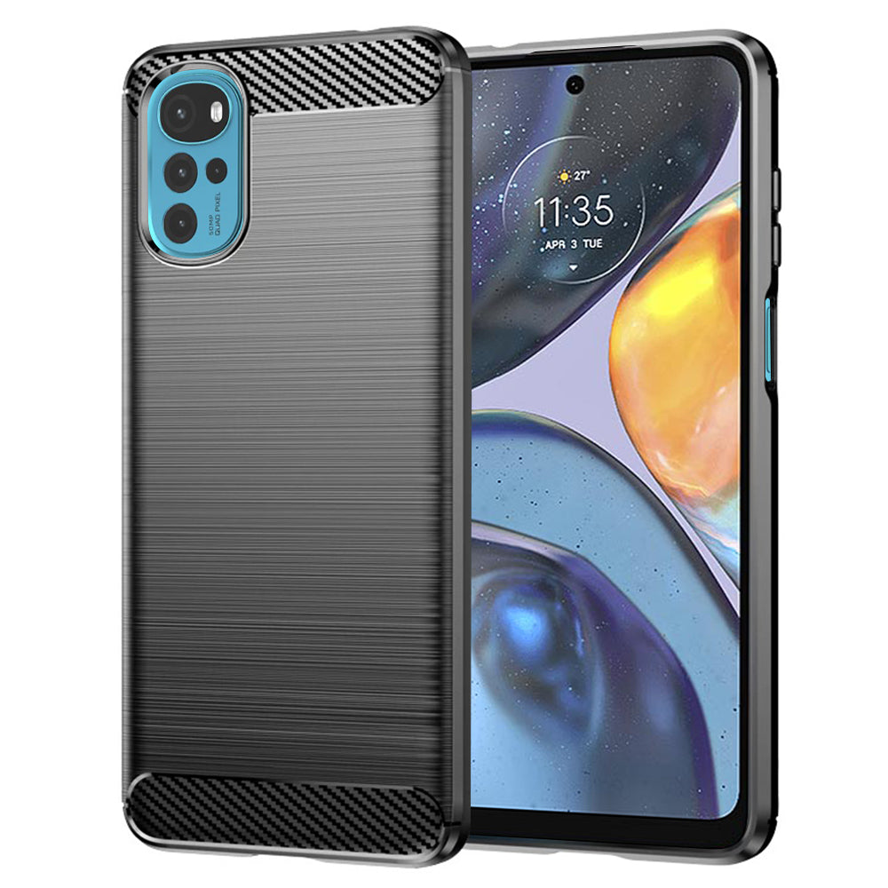 Techsuit - Carbon Silicone - Motorola Moto G22 - Black