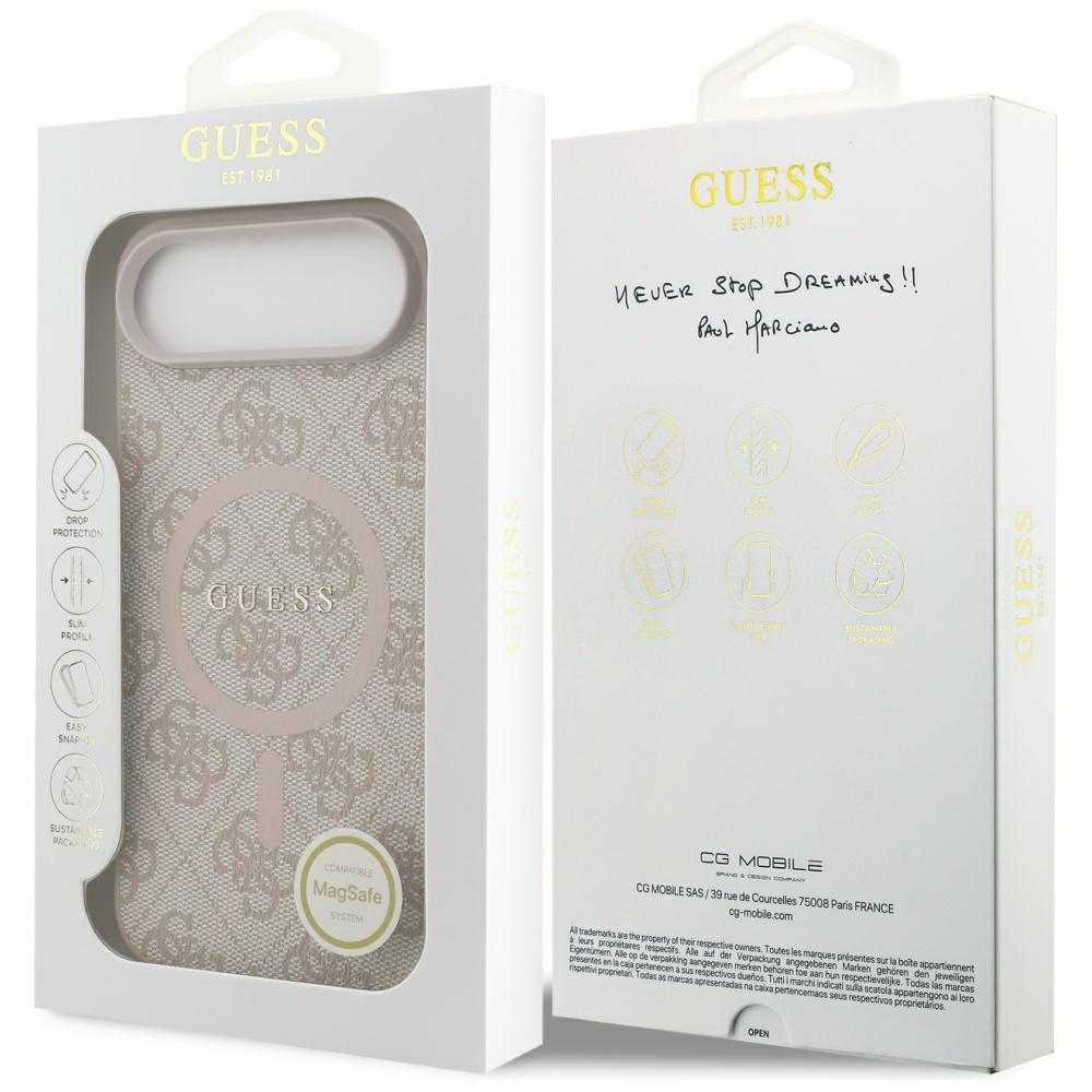 Калъф Guess 4G - MagSafe - iPhone 17 Air - Розов