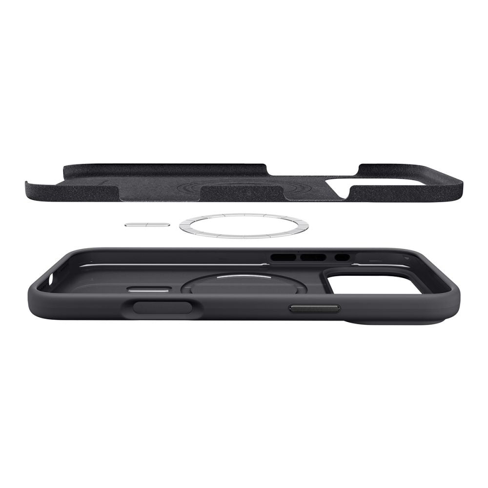 Калъф Spigen Silicone Fit - MagSafe - iPhone 17 Pro - Черен