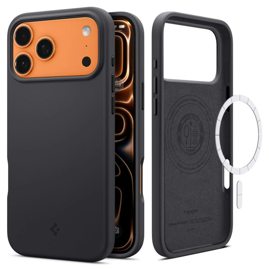 Калъф Spigen Silicone Fit - MagSafe - iPhone 17 Pro - Черен