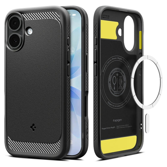 Калъф Spigen Rugged Armor - MagSafe - iPhone 17 - Matte Black