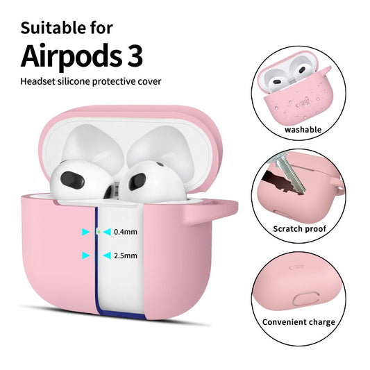 Tech-Protect Silicone Hook - Apple AirPods 3 - Розов