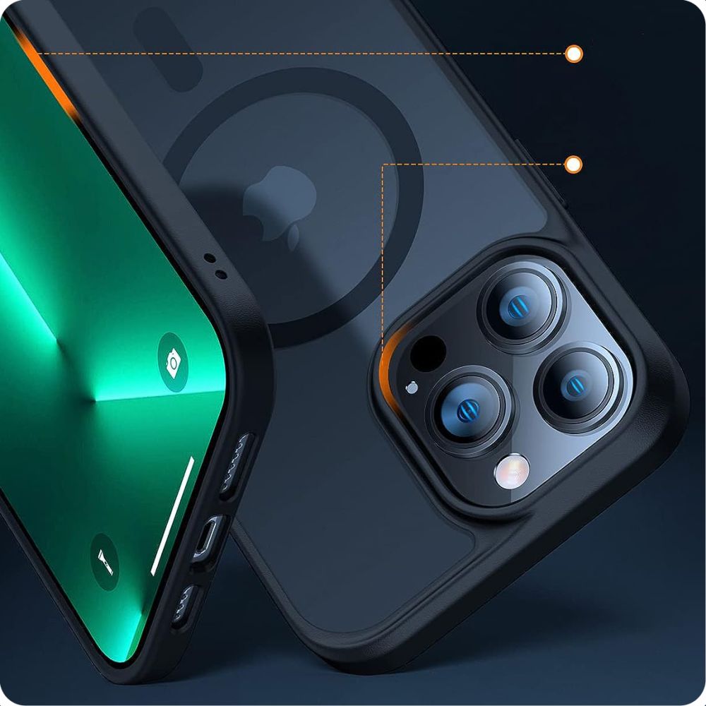Калъф Tech-Protect MagSafe - iPhone 15 Pro Max - Черен