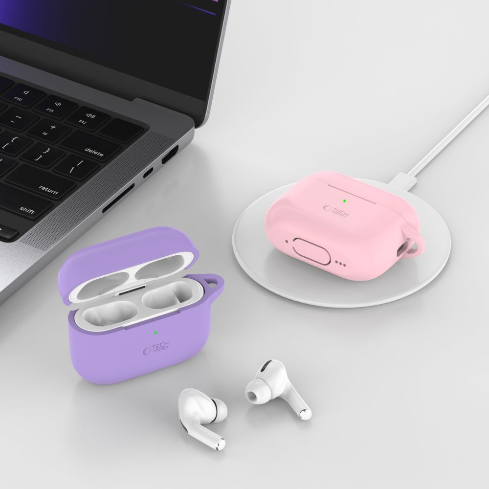 Tech-Protect Silicone Hook - Apple AirPods Pro 1 - Черен