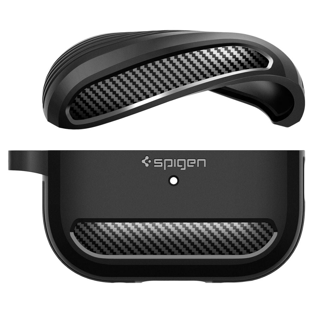 Калъф Spigen Rugged Armor - Apple AirPods Pro 1 - Черен