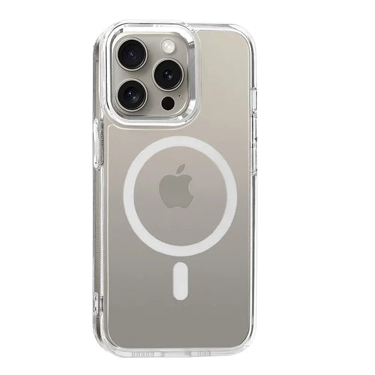 Премиум прозрачен акрилен калъф iPhone 14–Бяло