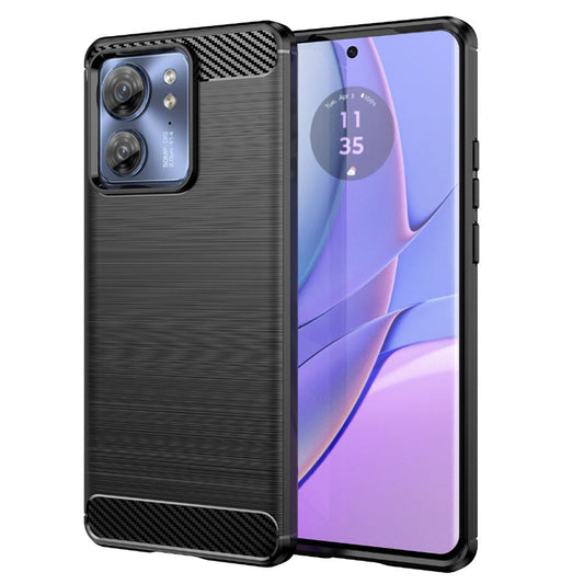 Techsuit - Carbon Silicone - Motorola Edge 40 Edge (2023) - Black