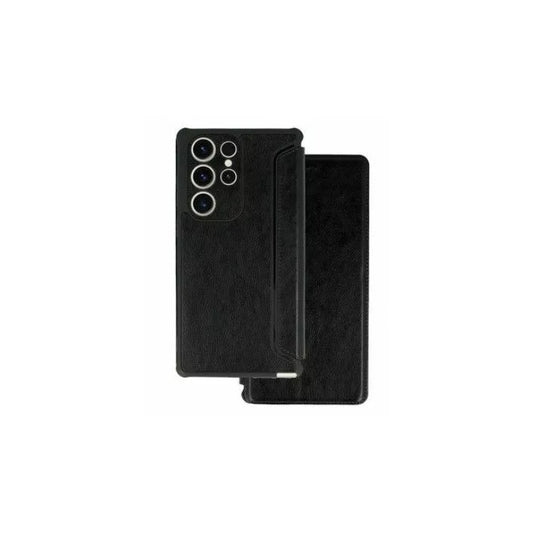 Razor Leather–Калъф Тефтер–Samsung Galaxy A34 5G–Черен