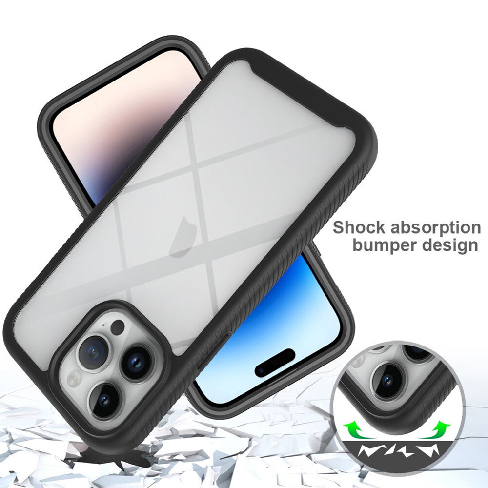 Techsuit - Defense360 Pro + Screen Protector - iPhone 15 Pro - Black