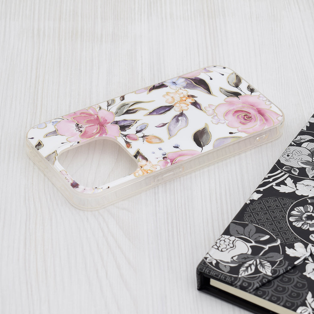 Techsuit - Marble Series - iPhone 15 Pro - Chloe White