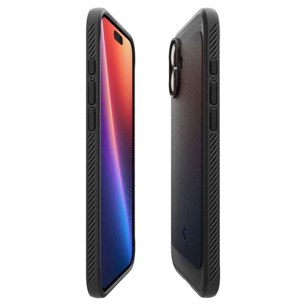 Калъф Spigen Rugged Armor - iPhone 16 - Черен
