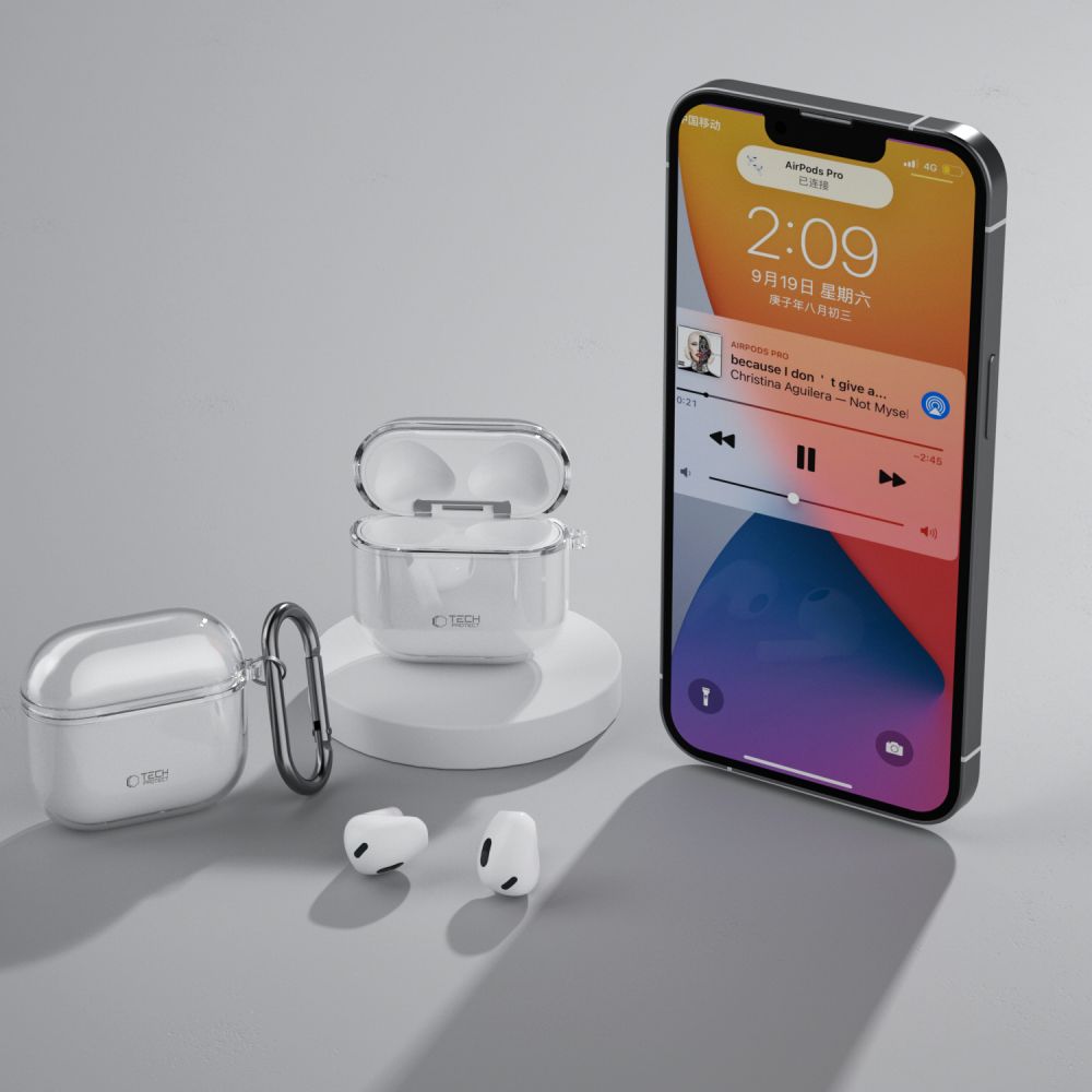 Калъф Tech-Protect Flexair - Apple AirPods 4 - Прозрачен