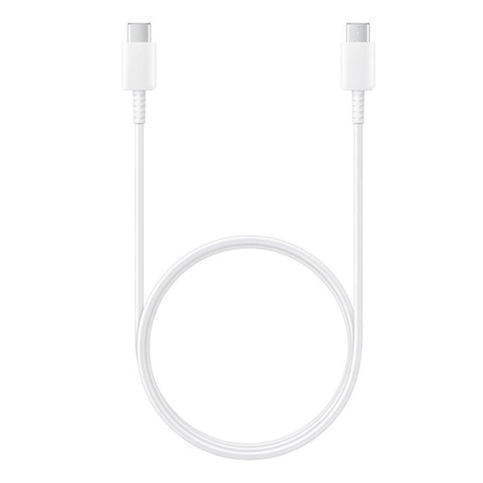Samsung - Data Cable (EP-DA705BWE) - USB-C to Type-C Fast Charging 3A, 1m - White (Bulk Packing)