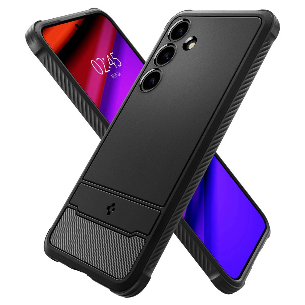 Калъф Spigen Rugged Armor - Galaxy S24 - Черен