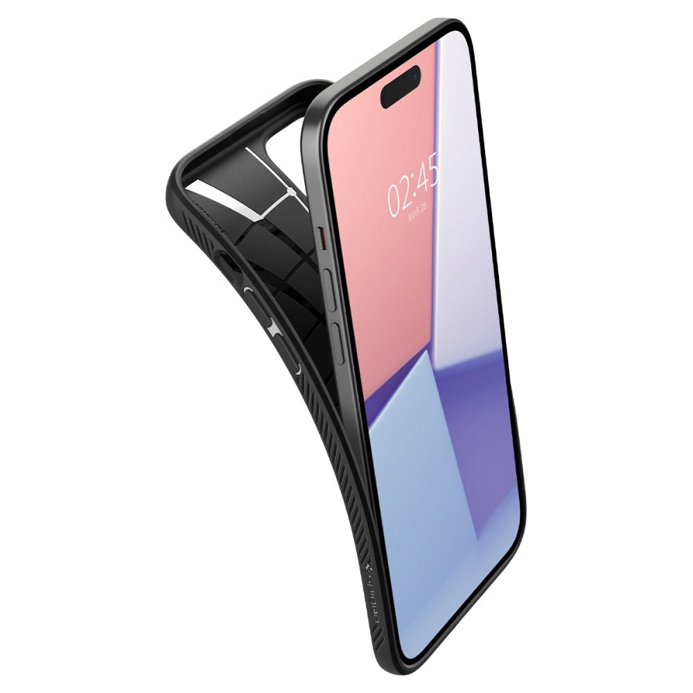 Калъф Spigen Liquid Air - iPhone 15 - Черен