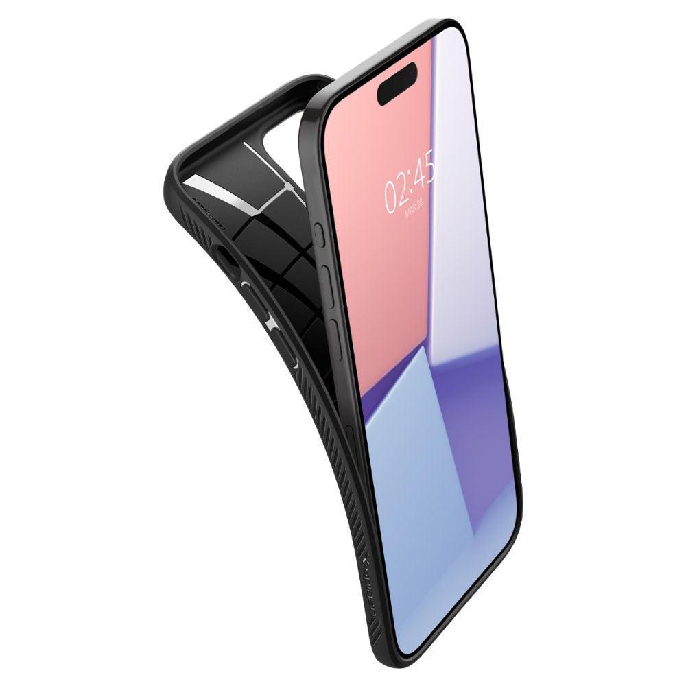 Калъф Spigen Liquid Air - iPhone 15 Pro - Черен