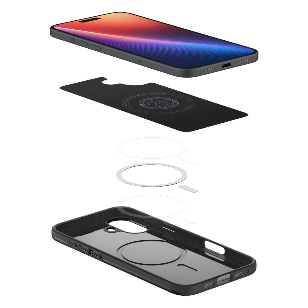 Калъф Spigen Thin Fit - iPhone 16 Plus - Черен