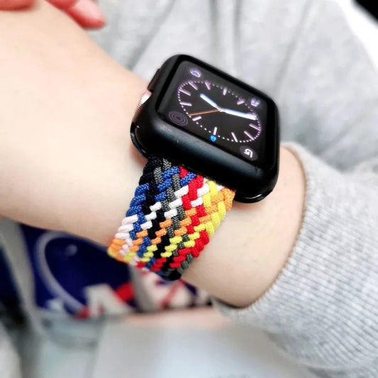 Techsuit - Watchband (W032) - Apple Watch 1/2/3/4/5/6/7/8/9/SE/SE 2/Ultra/Ultra 2 (42/44/45/49mm) - Heartbeat Purple