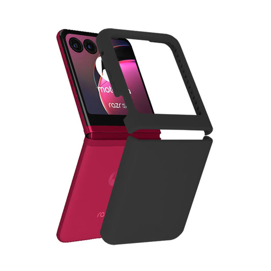 Techsuit - Soft Edge Silicone - Motorola Razr 40 Ultra - Black